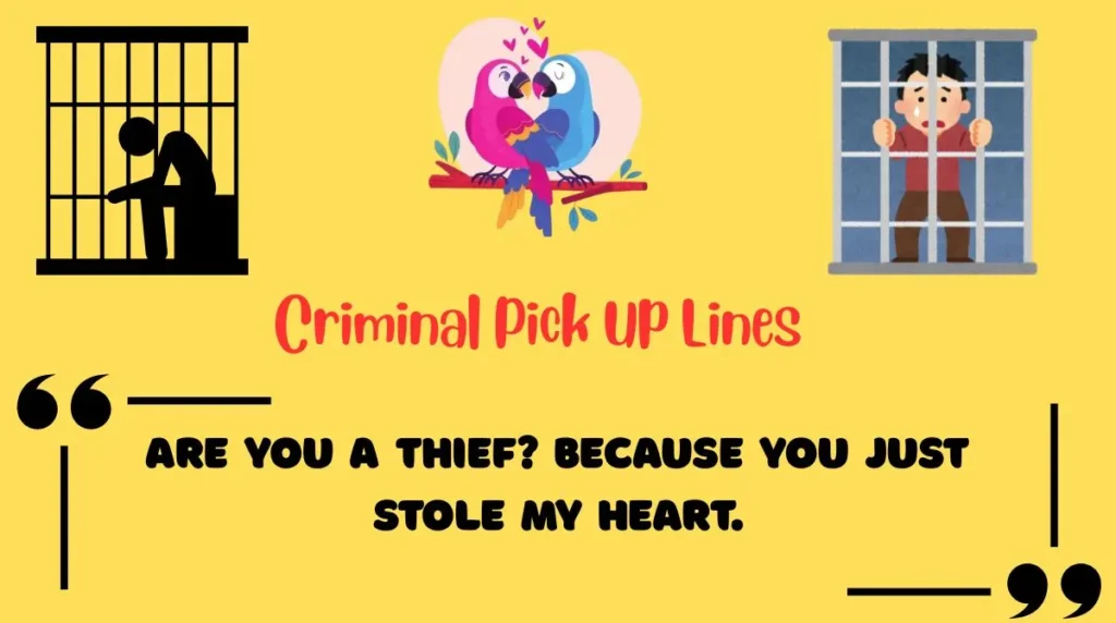 Criminal Pick Up Lines