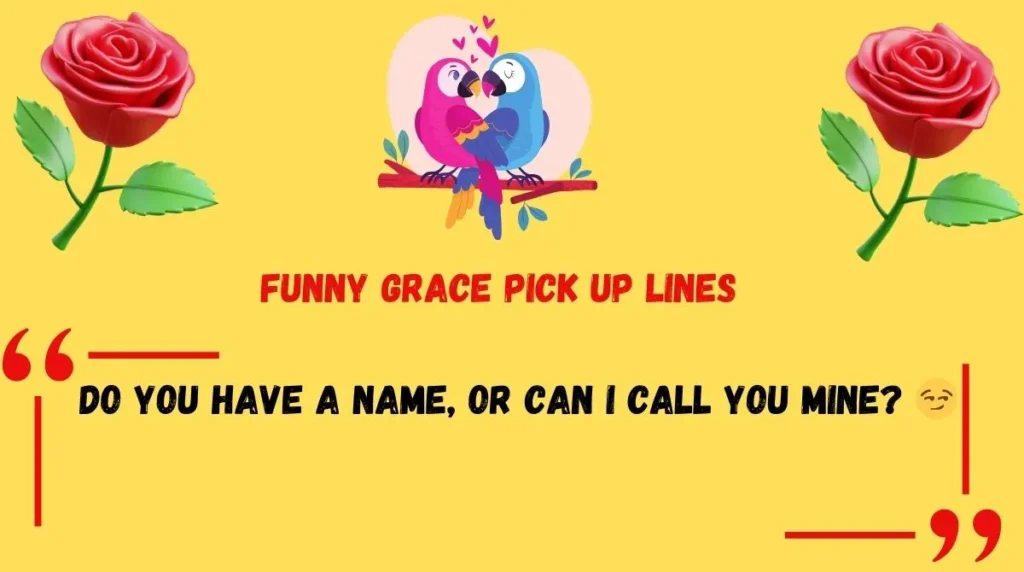 Funny Grace Pick Up Lines