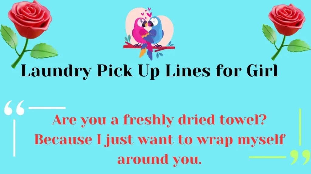 Laundry Pick Up Lines for Girl 