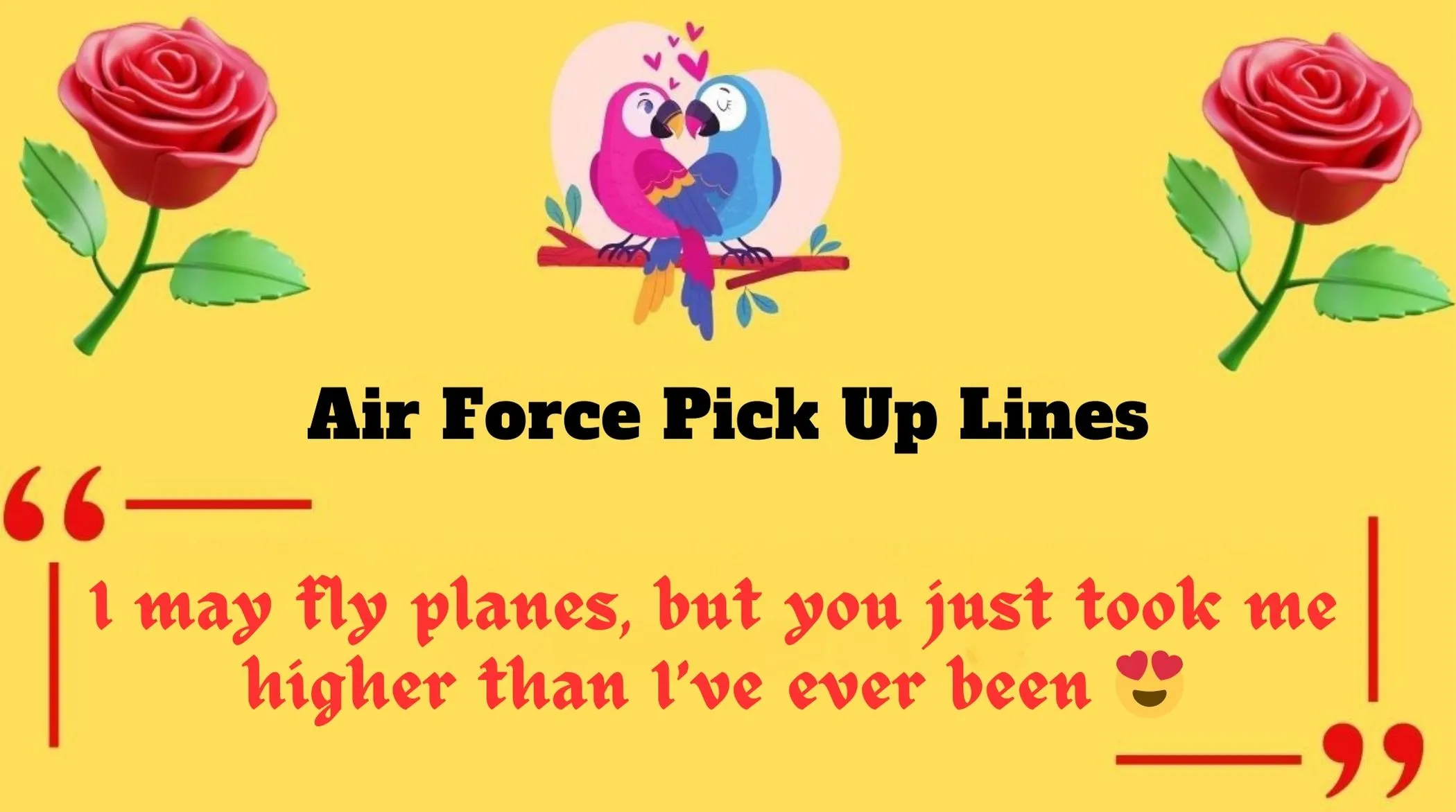 Air Force Pick Up Lines