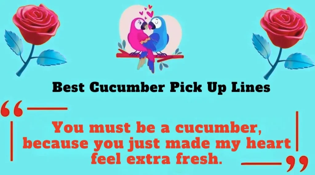 Best Cucumber Pick Up Lines