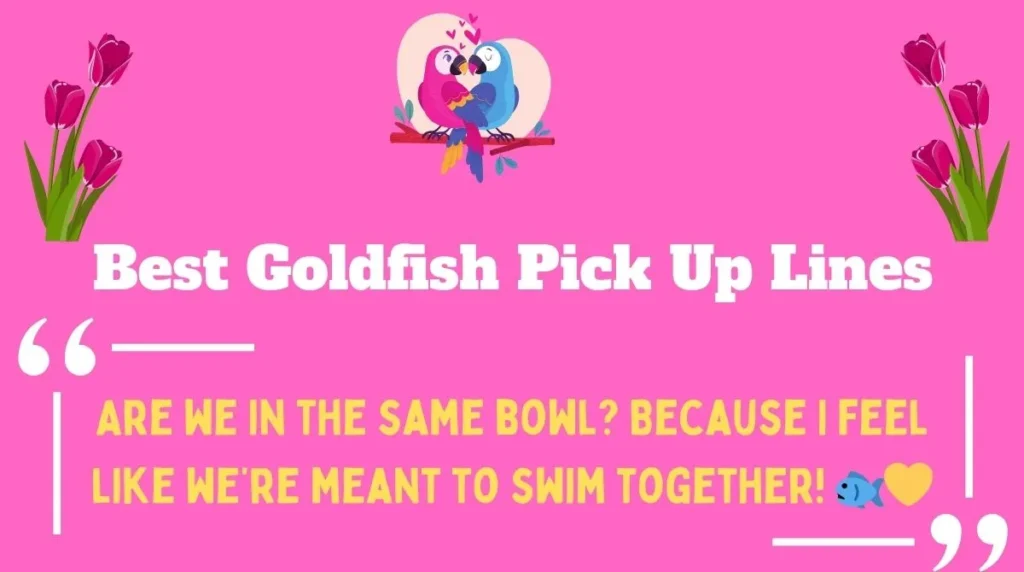 Best Goldfish Pick Up Lines
