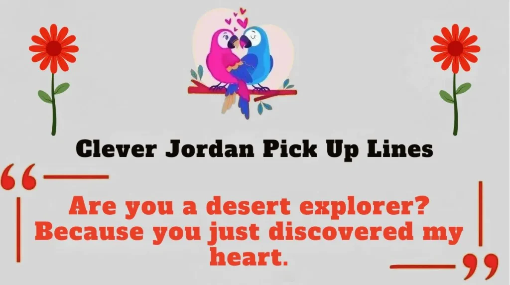 Clever Jordan Pick Up Lines
