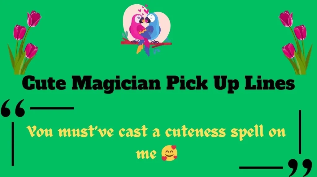Cute Magician Pick Up Lines