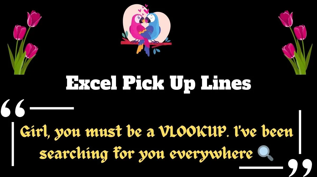 Excel Pick Up Lines