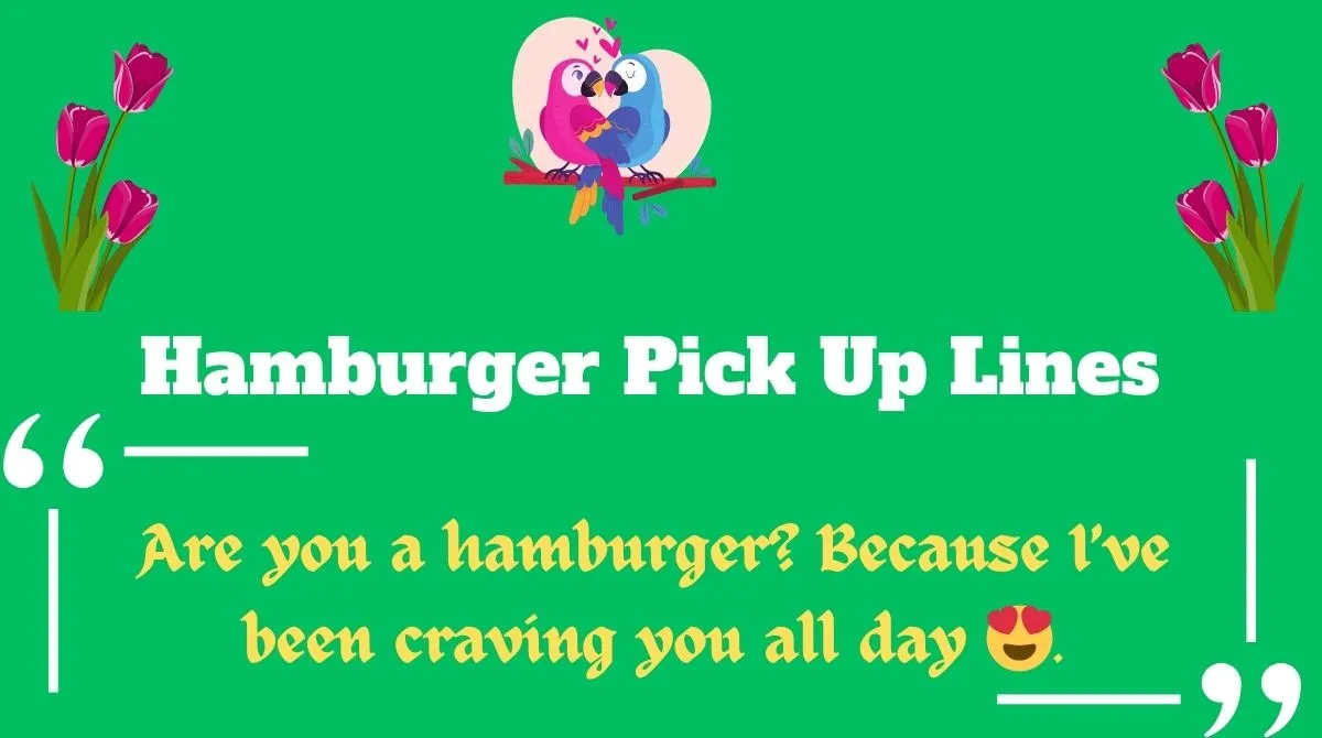 Hamburger Pick Up Lines