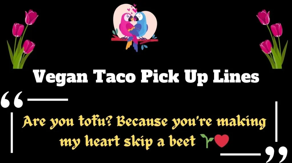 Vegan Taco Pick Up Lines
