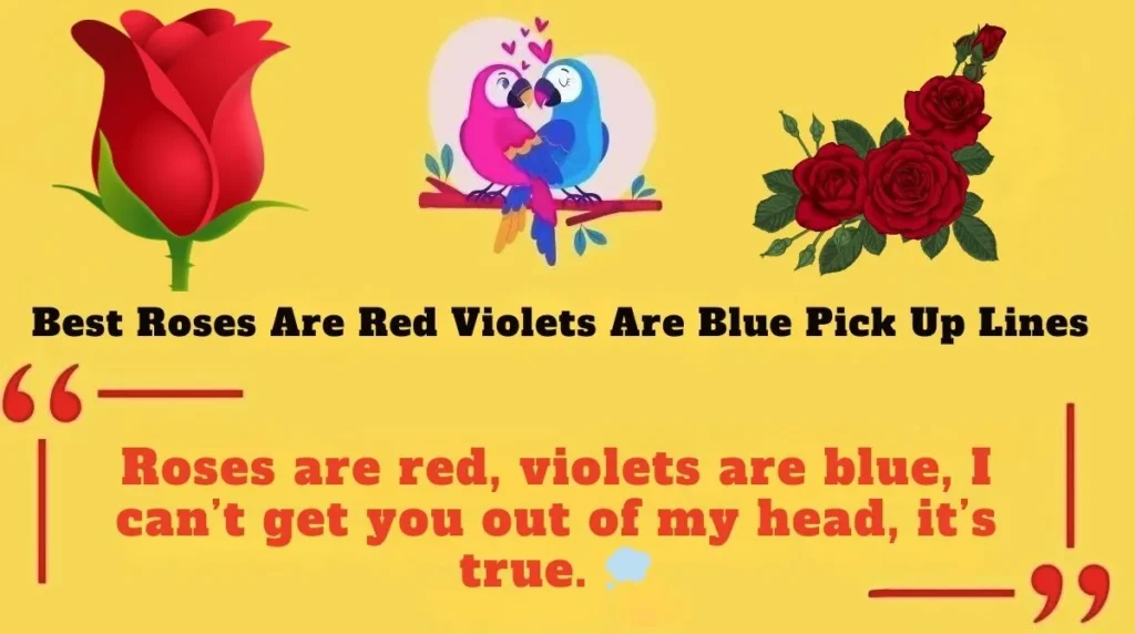 Best Roses Are Red Violets Are Blue Pick Up Lines