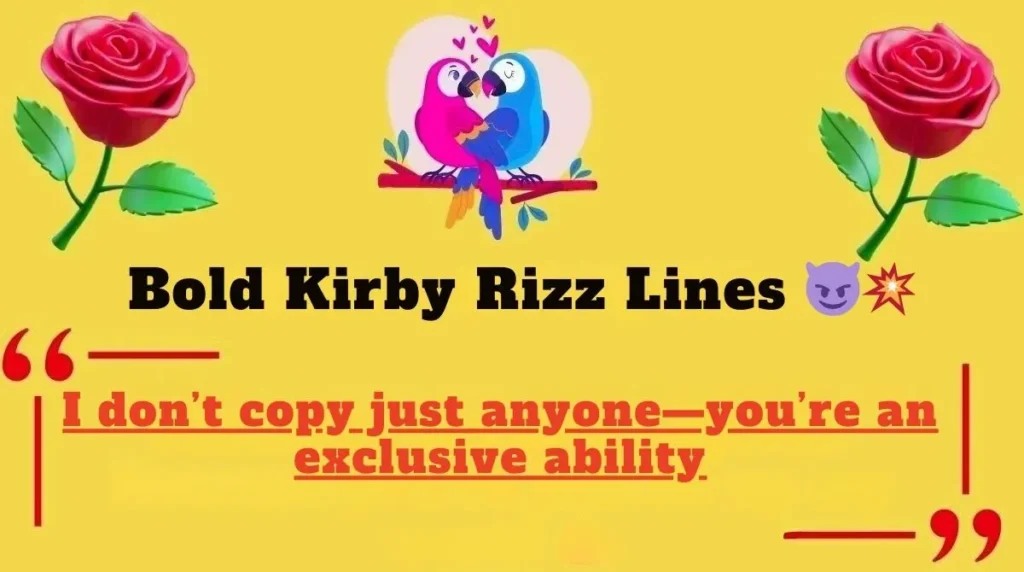 Bold Kirby Rizz Lines 