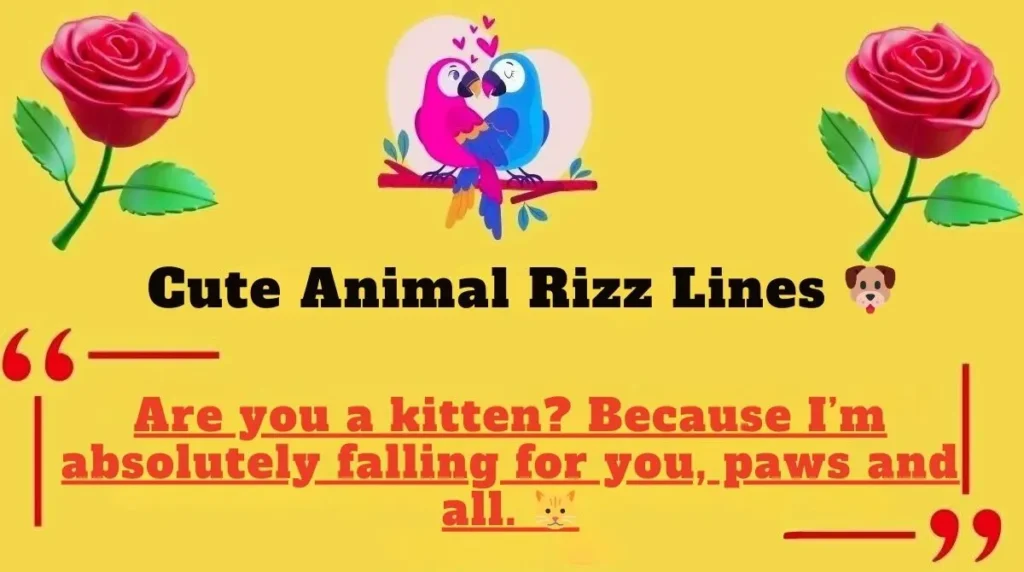 Cute Animal Rizz Lines 