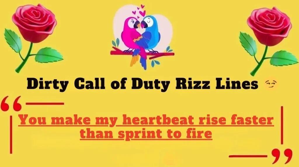Dirty Call of Duty Rizz Lines 