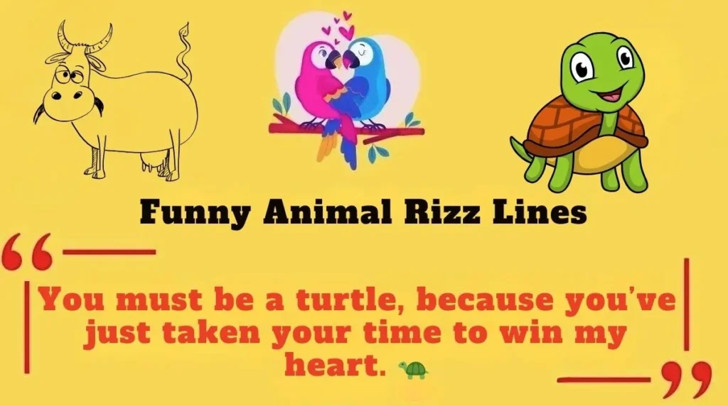 Funny Animal Rizz Lines