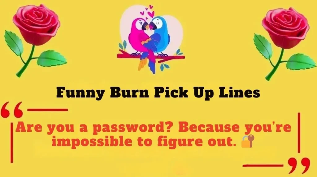 Funny Burn Pick Up Lines