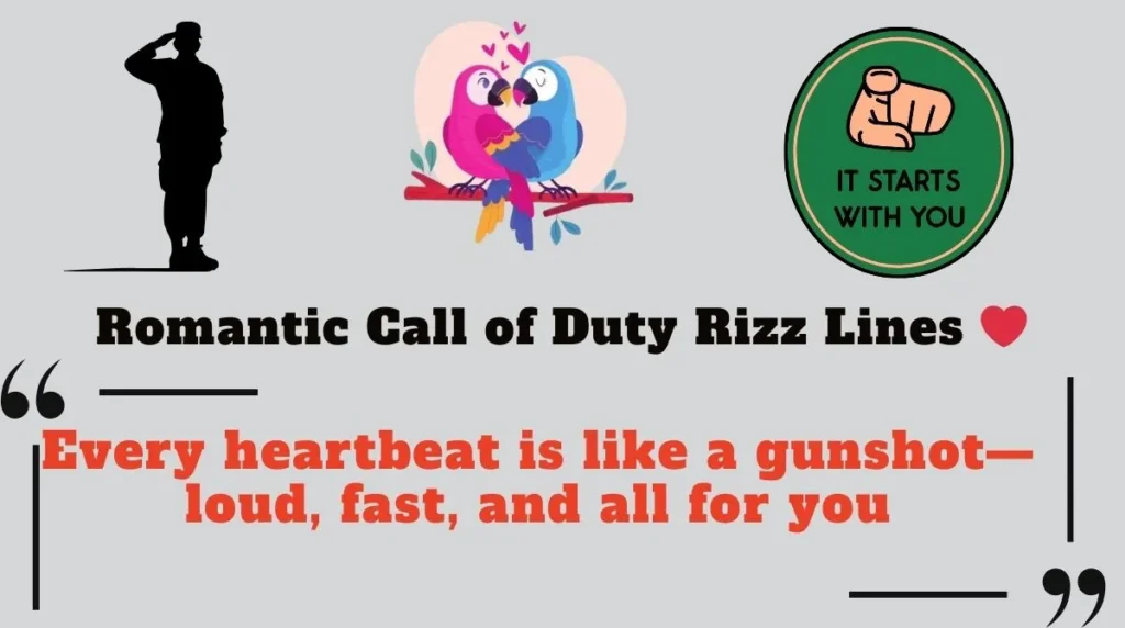 Romantic Call of Duty Rizz Lines 