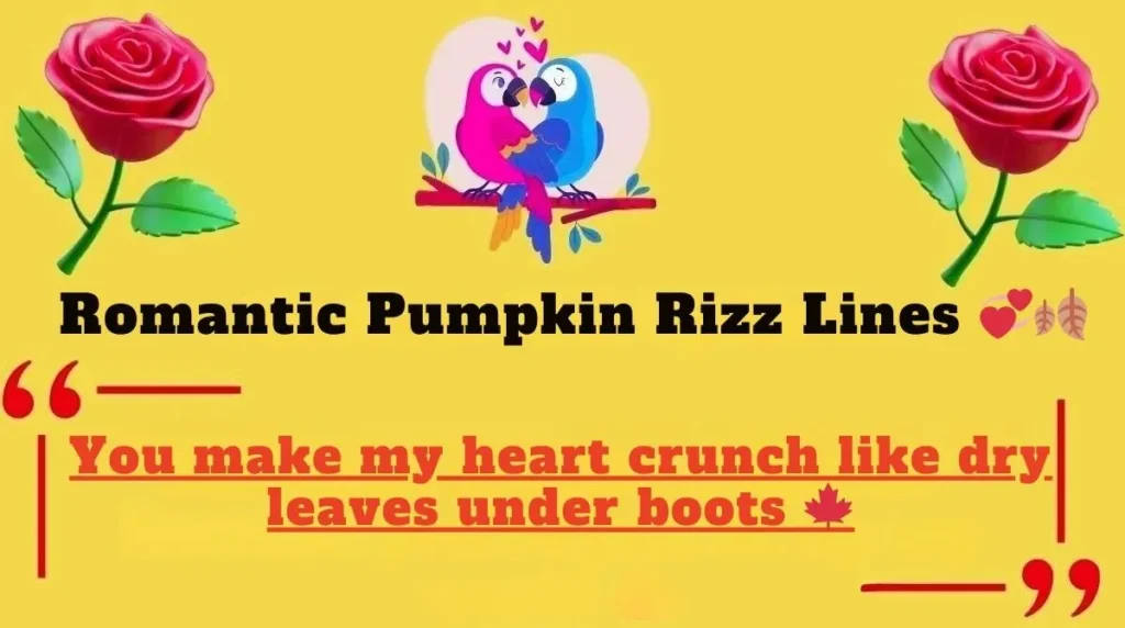 Romantic Pumpkin Rizz Lines 