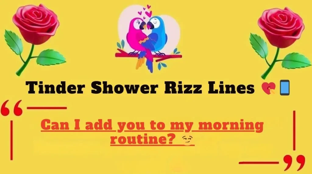 Tinder Shower Rizz Lines 