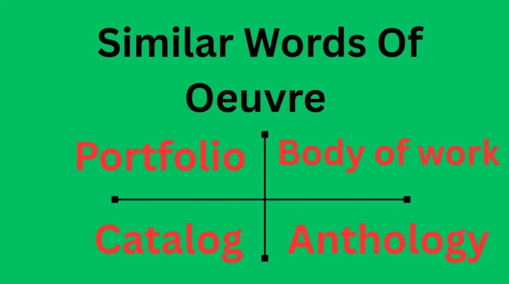 Similar Words Of
Oeuvre 