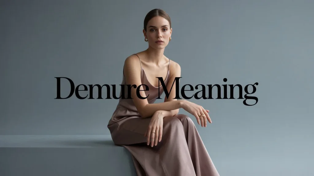 What Does Demure Mean