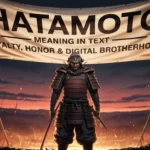 Hatamoto Meaning
