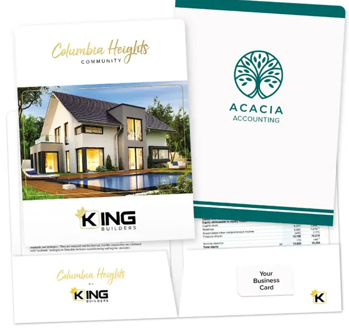 Professional And Personalized Custom Presentation Folder Solutions